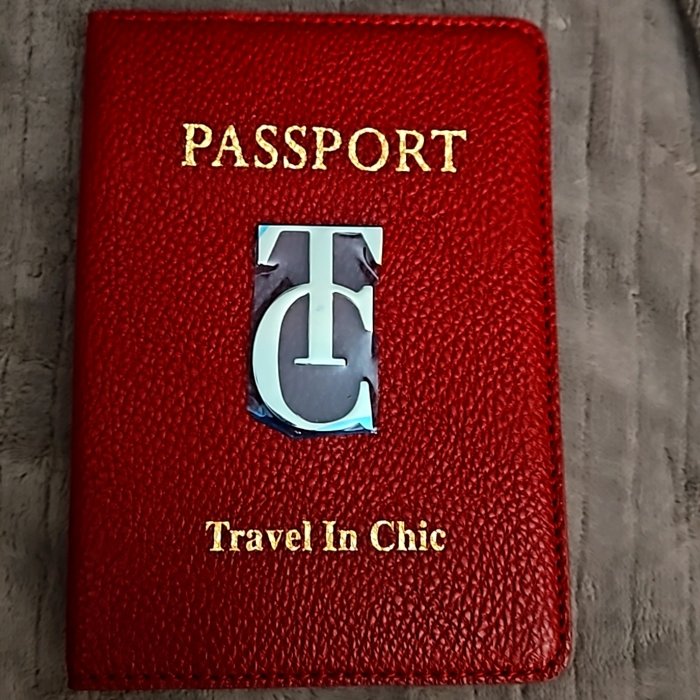 Chic vegan leather passport cases